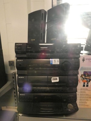Lot 2338 - Sony stack music system (LBTN455) with 5 CD...