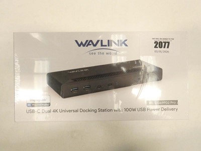 Lot 2077 - WavLink USB-C Dual 4K universal docking...