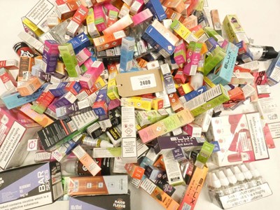 Lot 2409 - Quantity of mixed vape liquid flavours / salts...