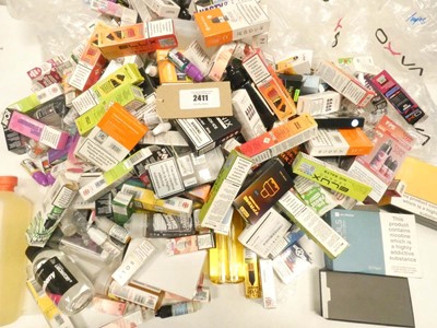Lot 2411 - Quantity of mixed vape liquid flavours / salts...