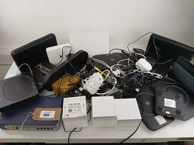 Lot 2423 - Quantity of Hubs, Routers, Mesh wifi & TV boxes