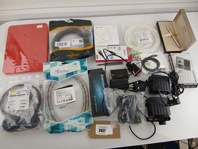 Lot 2427 - Mixed lot with Jabra Evolve 20 headset,...