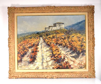 Lot 404 - Victor Zarou (French, b. 1930), A lane leading...