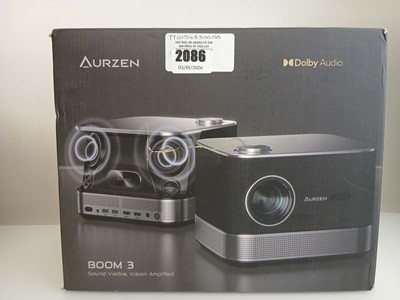 Lot 2086 - Boxed Aurzen Boom 3 Smart 4k Projector