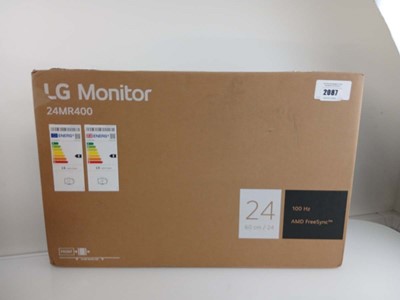 Lot 2087 - Boxed LG 24MR400 IPS monitor