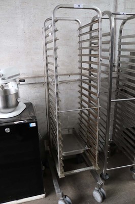 Lot 10 - 20 grid Rational oven trolley