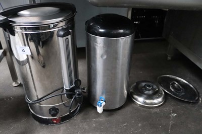 Lot 53 - 1 electric tea urn plus Thermos urn