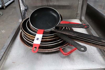 Lot 60 - Stack of sauté and frying pans