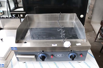 Lot 142 - 65cm electric Ace 2 burner mirror top griddle