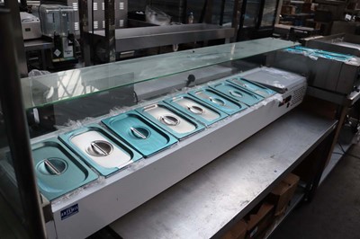 Lot 161 - 180cm Dicson refrigerated bench top cold well...