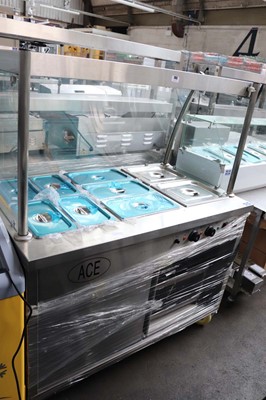 Lot 165 - 116cm electric Ace heated serving display...