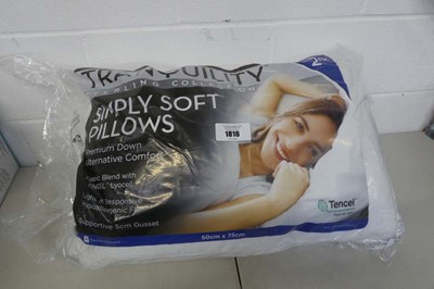 Lot A pair of Tranquility simply soft pillows.