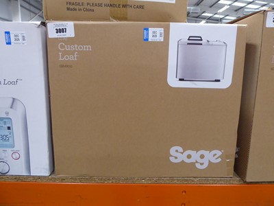 Lot 3007 - Sage Custom Loaf bread maker, boxed