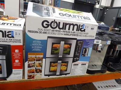 Lot 3021 - Gourmia Dual Basket air fryers, boxed