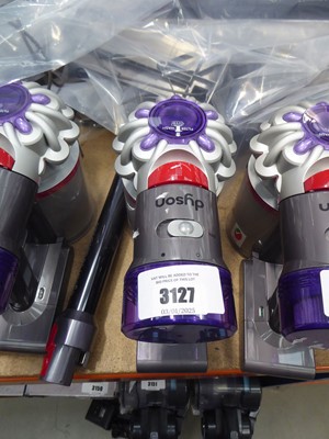 Lot 3127 - Dyson hand held vacuum cleaner with pole, head,...