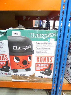 Lot 3156 - Henry Micro tug along vacuum cleaner, boxed...