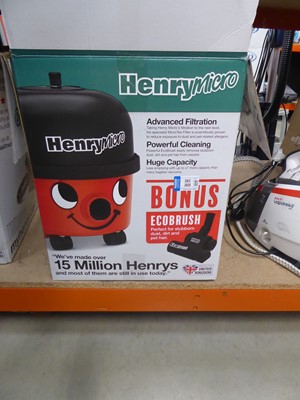 Lot 3158 - Henry Micro tug along vacuum cleaner, boxed...