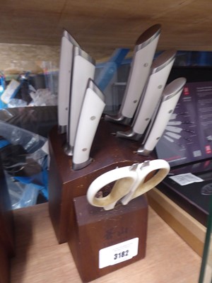 Lot 3182 - Cangshan knife block set, unboxed