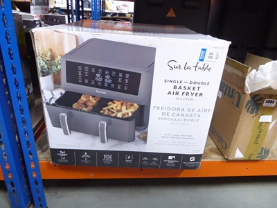 Lot 3065 - Sur La Table single or double basket air fryer,...