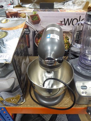 Lot 3075 - Kitchen Aid mixer in grey, unboxed