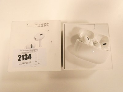 Lot 2134 - Boxed pair of Apple Airpods Pro 2nd Generation....