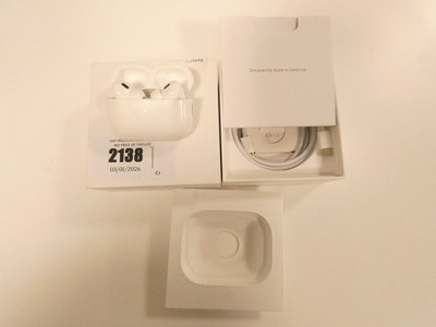 Lot 2138 - Boxed pair of Apple Airpods Pro 2nd Generation....