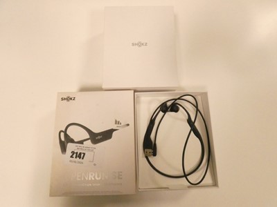 Lot 2147 - Boxed pair of Shokz Open Run SE bone...