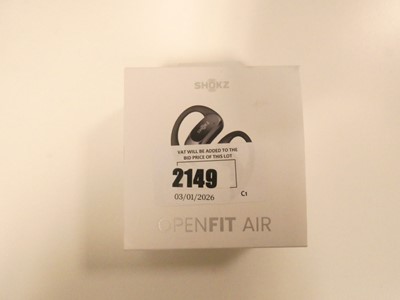 Lot 2149 - Boxed pair of Shokz Open Fit Air wireless ear...