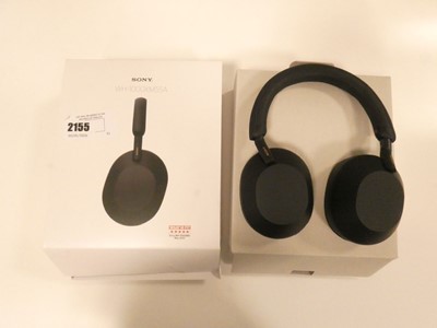 Lot 2155 - Boxed pair of Sony WH1000XM5SA noise...