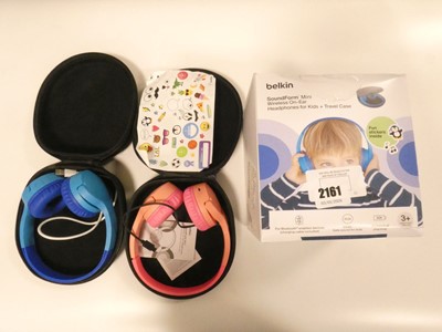 Lot 2161 - One boxed and two unboxed pairs of Belkin...