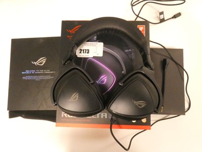 Lot 2173 - Boxed Rog Delta S Quad DAC gaming headset