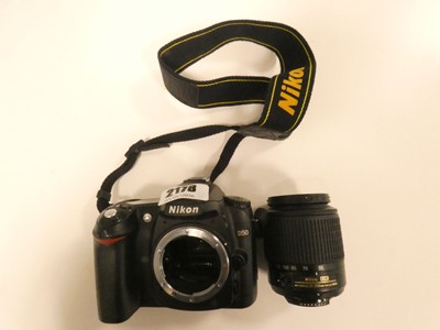 Lot 2178 - Nikon D50 camera along with a Nikon 55-200mm lens