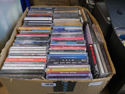 Lot 1007 - Box containing music CDs incl. Rod Stewart,...