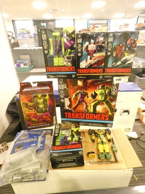 Lot 2192 - Selection of boxed Transformers figures...