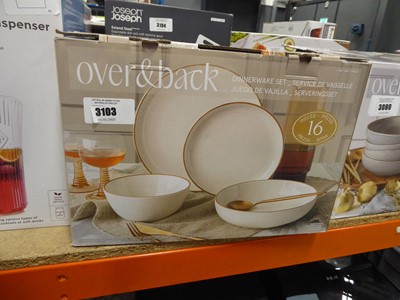 Lot 3103 - Over&Back dinnerware set, boxed