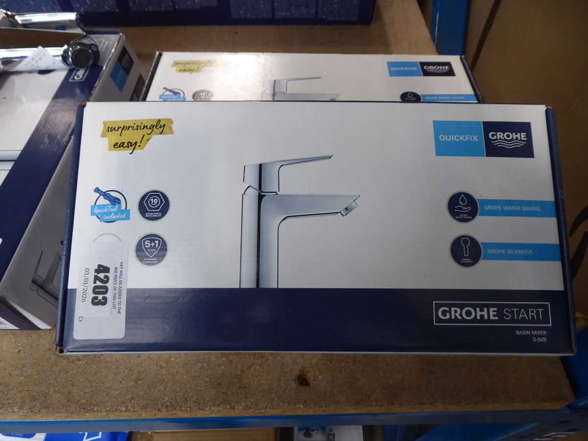 Lot 4203 - Two Grohe Start basin taps
