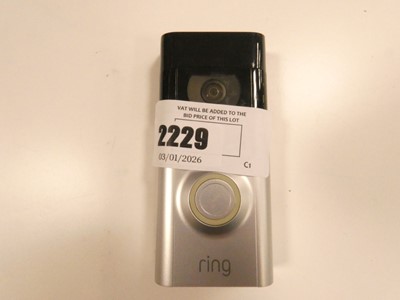 Lot 2229 - Unboxed Ring Battery Doorbell
