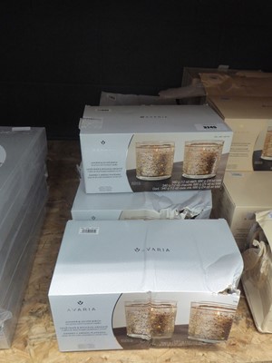 Lot 3245 - 6 Avaria juniper and silver birch led candle sets