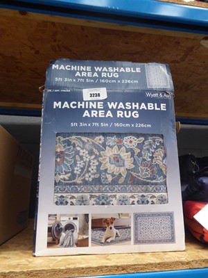 Lot 3238 - 2 machine washable area rugs, 160x226cm