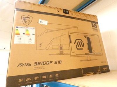 Lot 2277 - Boxed MSI Mag 321CQFEAT 32" gaming monitor