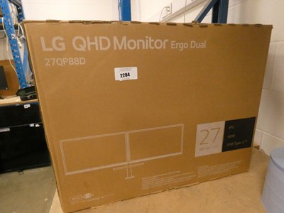 Lot 2284 - Boxed LG QHD monitor 27", 27QPHHD