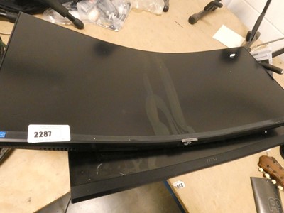 Lot 2287 - 2 curved gaming monitors