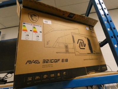 Lot 2291 - Boxed MSI Mag 321CQFE18 gaming monitor (boxed)