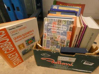 Lot 2297 - Box of various stamp collecting books