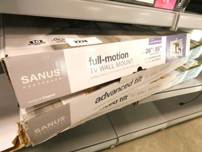 Lot 2274 - Three TV wall mounts. All boxed