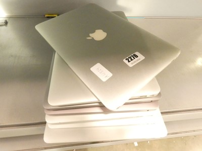 Lot 2276 - Seven Apple MacBooks for spares and repairs