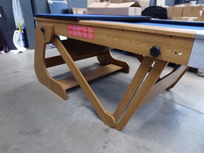 Lot 4199 - Riley vertical foldable pool table, together...