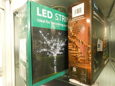 Lot 2372 - Selection of LED strip lights and string lights