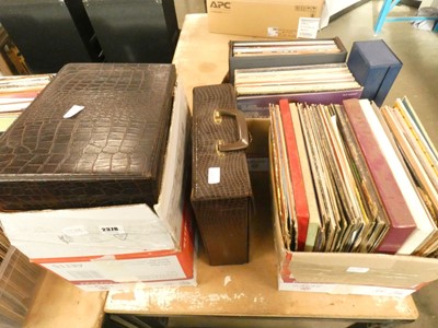 Lot 2378 - Three boxes and one case of vinyl records