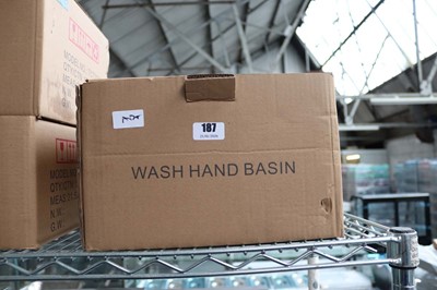 Lot 187 - 32cm stainless steel wash basin